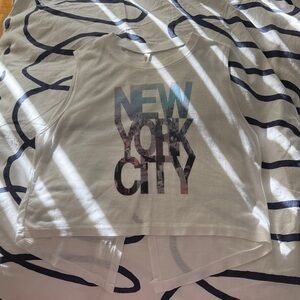 White New York City Graphic Tank Top